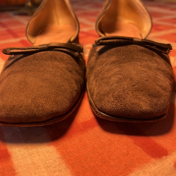 Prada brown suede D’Orsay flats c. 2000 - Picture 4 of 8